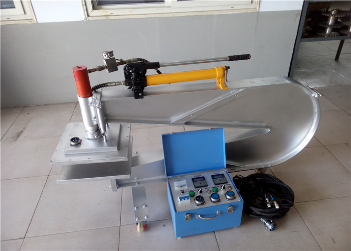 Máquina manual do reparo da correia de borracha de imprensa hidráulica equipada com as rodas